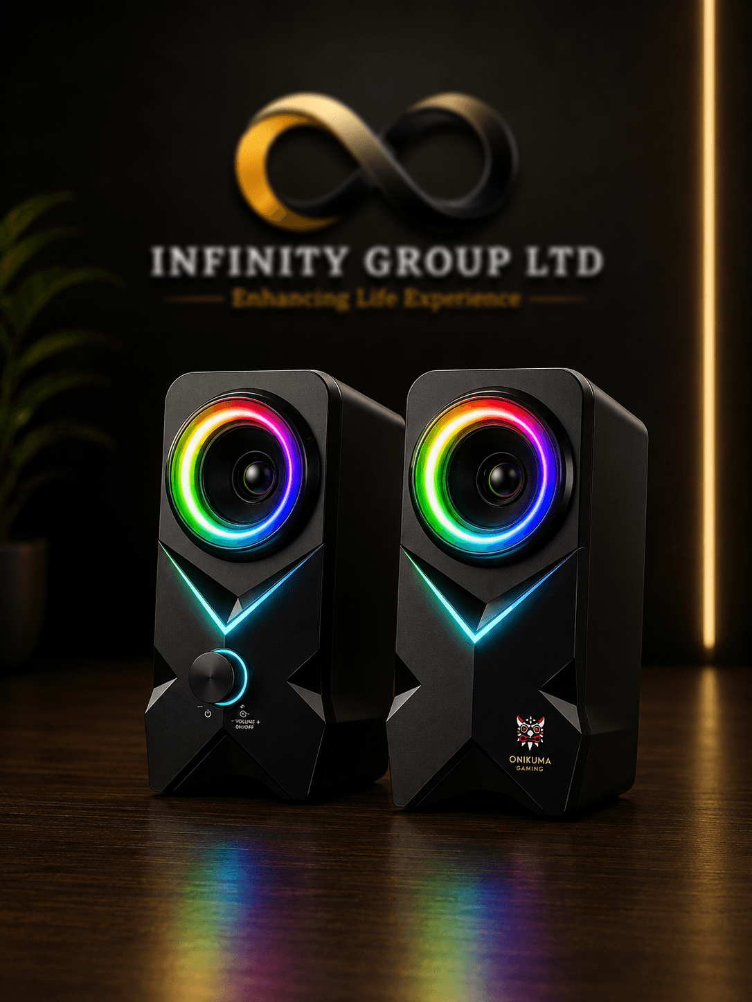 L2 Desktop Bluetooth Speaker | RGB Lighting | USB Powered | Wireless Audio Speaker