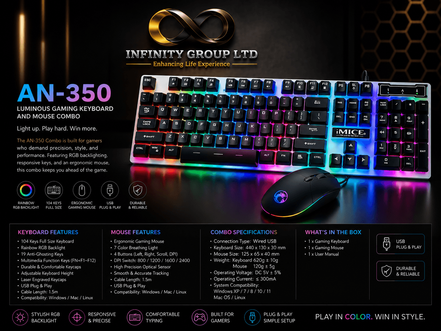 GAMING WIRED KEYBOARD AN-350